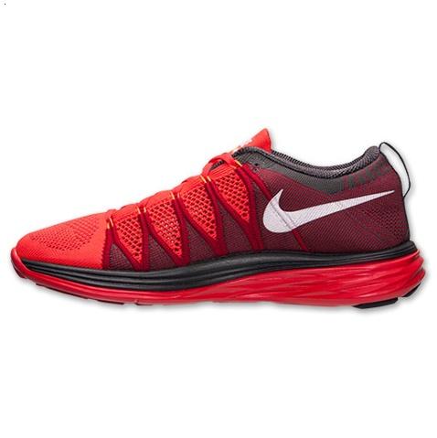 Nike Flyknit Lunar Ii 2 Mens Running Shoes Red White Factory Store